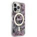 Guess PC|TPU Flowers IML MagSafe Compatible Case for iPhone 13 Pro Pink