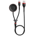 Обложка книги «Baseus 2in1 USB - USB Type C 40 W data charging cable + Huawei / Honor watch wireless Qi charger black and red (CA1T2-91)»