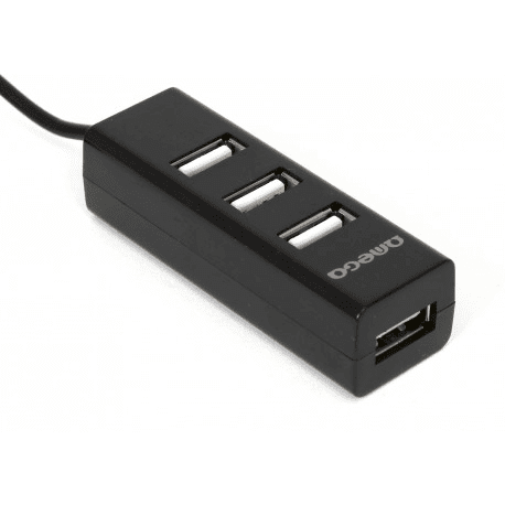 Omega OUH243B Хаб 1 x 4 USB Разделитель Черный