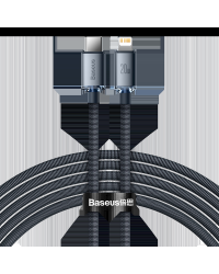 Baseus Crystal cable USB-C to Lightning, 20W, PD, 2m (black)