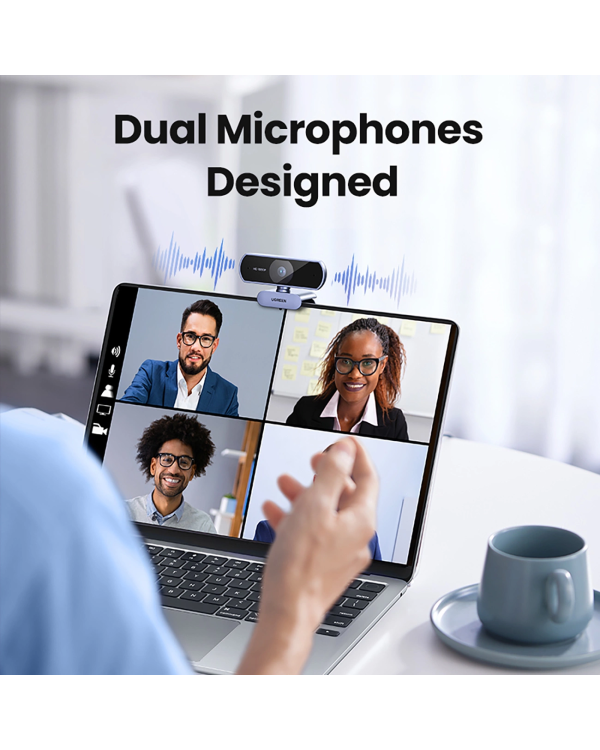 Дополнительное изображение книги «Веб-камера Ugreen CM678 USB HD - серый»