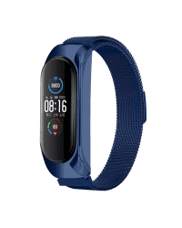 Fusion metal ремешок для часов Xiaomi Mi Band 3 / 4 / 5 синий
