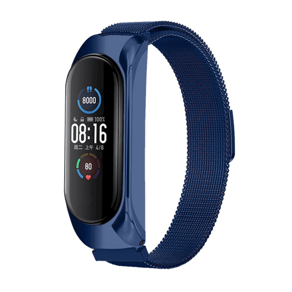 Fusion metal ремешок для часов Xiaomi Mi Band 3 / 4 / 5 синий