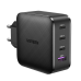 Wall charger GaN UGREEN CD224, 3x USB-C, 1x USB, Power Delivery 3.0, GaN, 65W (black)