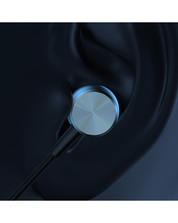 Joyroom EarBuds USB Headphones Type C with remote control and microphone silver (JR-EC04 Silver)