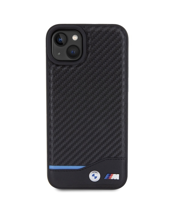 BMW BMHCP15M22NBCK iPhone 15 Plus | 14 Plus 6.7" czarny|black Leather Carbon