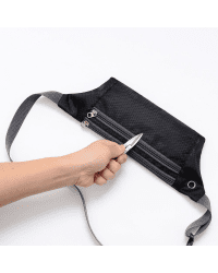 Ultimate Running Belt with headphone outlet  black
