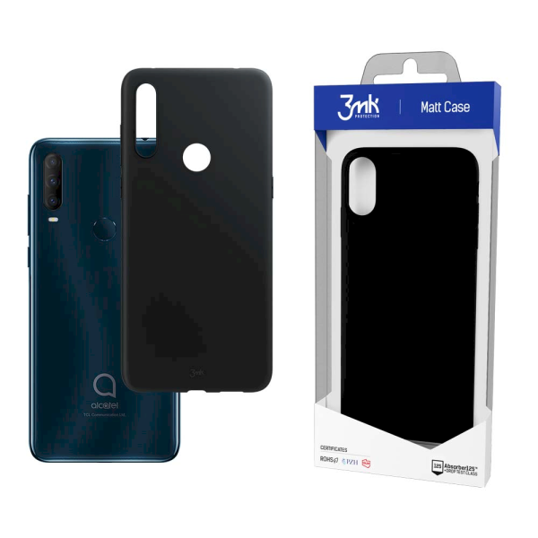 Обложка книги «Alcatel 1S 2020 - 3mk Matt Case black»