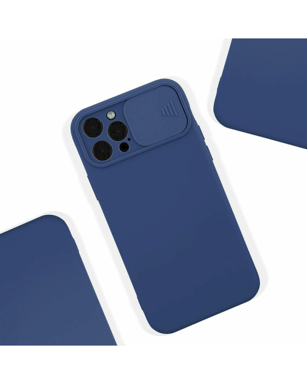 Fusion Camera Protect силиконовый чехол для Apple iPhone 13 Pro Max синий