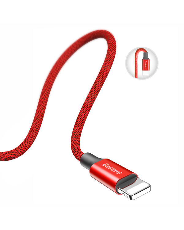 Кабель Baseus Yiven USB - Lightning 1,2 м 2A красный