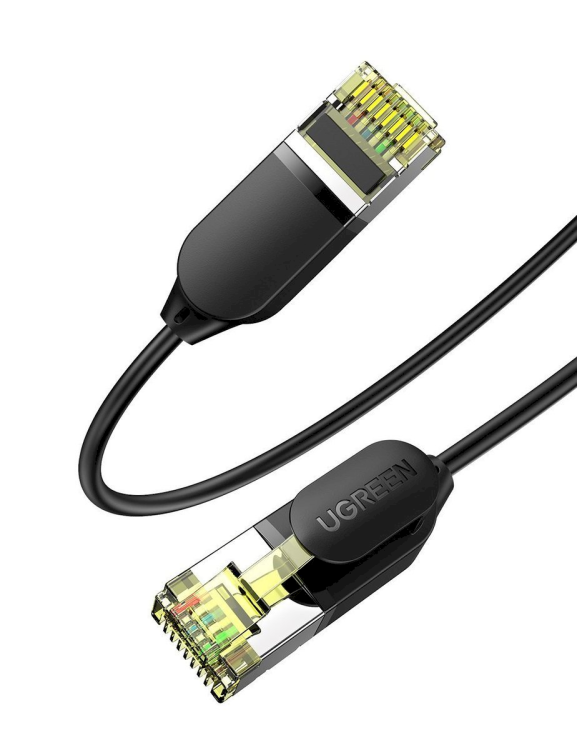 Обложка книги «Network cable UGREEN NW149, Ethernet RJ45, Cat.7, FTP, 1m (black)»