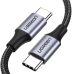 Обложка книги «Ugreen USB Type C - USB Type C cable Quick Charge 480 Mbps 60 W 3 A 1 m black and gray (US261 50150)»