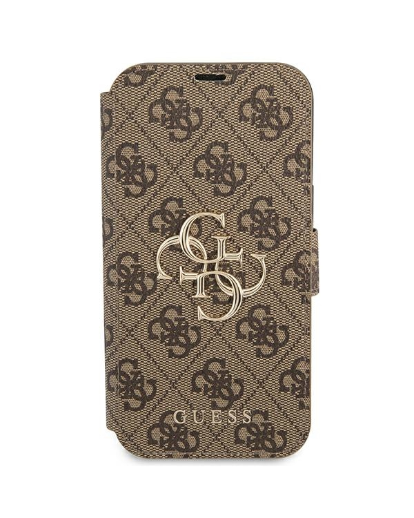 Guess GUBKP13X4GMGBR iPhone 13 Pro Max 6,7" |коричневый магнитный чехол 4G Big Metal Logo