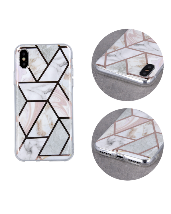 Fusion Geometric Marble Силиконовый чехол для Apple iPhone 11 Pro розовый