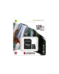 Kingston memory card 128GB microSDXC Canvas Select Plus cl. 10 UHS-I 100 MB|s + adapter
