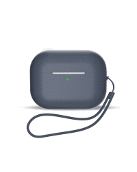 Силиконовый чехол для AirPods 3 + ремешок на запястье - синий