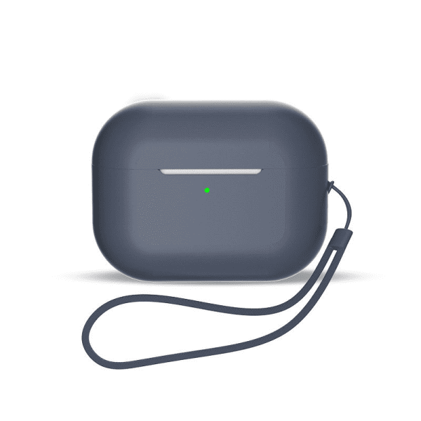 Силиконовый чехол для AirPods 3 + ремешок на запястье - синий