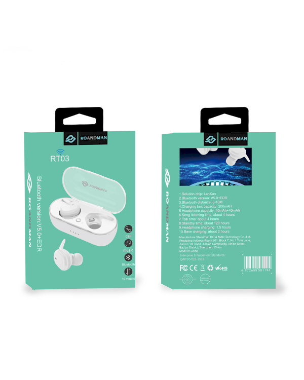 RO&MAN RT03 Беспроводные наушники с микрофоном (MWP22ZM/A) черные