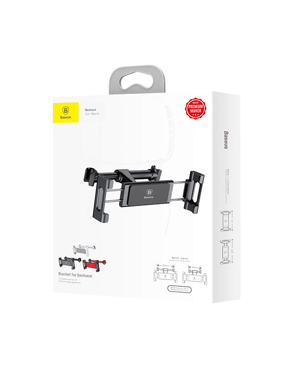 Baseus tablet holder for car headrest (black)