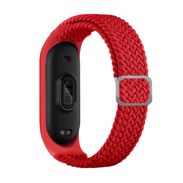 Fusion Braided Cloth ремешок для часов Xiaomi Mi Band 3 / Mi Band 4 / Mi Band 5 / Mi Band 6 красный