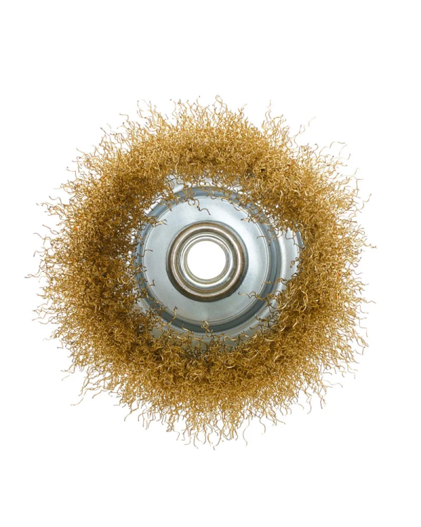 Щетка Polax с чашечкой и резьбой для угловых шлифовальных машин M14 | 100 мм