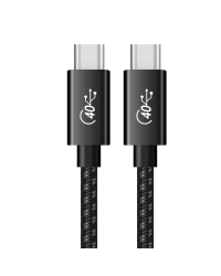 Fusion Superior USB-C -> USB-C кабель для передачи данных 100 Вт / 40 Гбит / с / USB 4 GEN 3 / 8K / 1,5 м черный