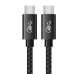 Fusion Superior USB-C -> USB-C кабель для передачи данных 100 Вт / 40 Гбит / с / USB 4 GEN 3 / 8K / 1,5 м черный