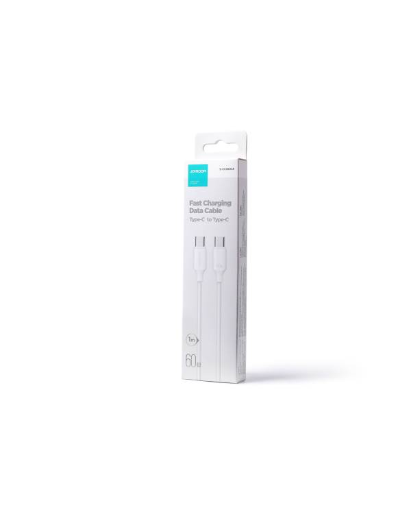 Joyroom cable USB-C - USB-C 480Mb | s 60W 1m white (S-CC060A9)
