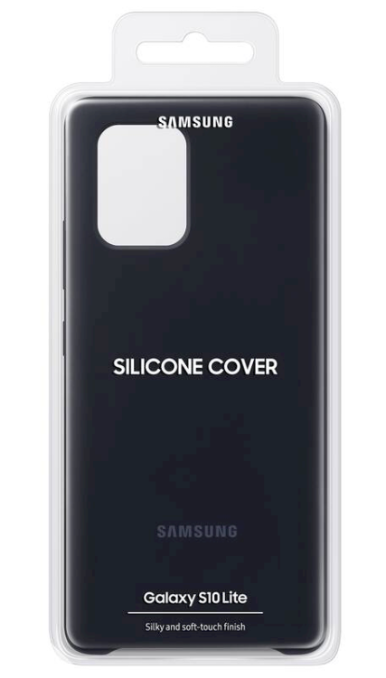 Обложка книги «EF-PG770TBE Samsung Silicone Cover for Galaxy S10 Lite Black»