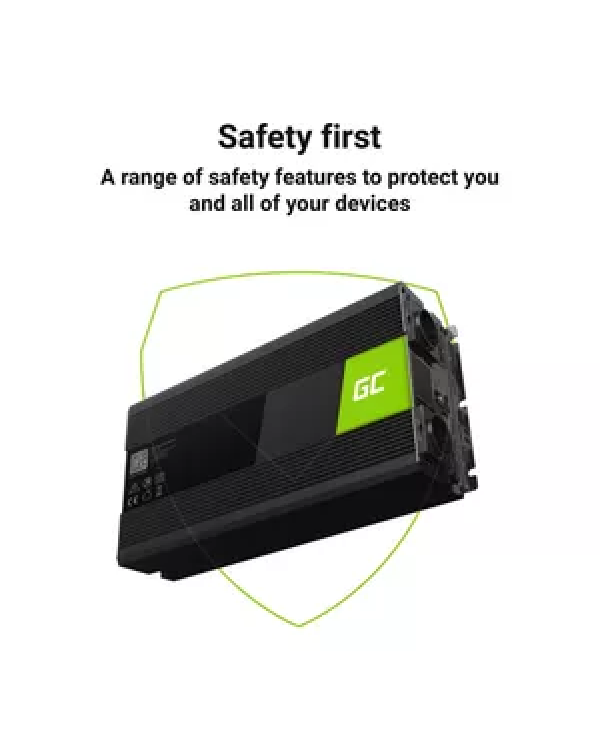 Green Cell INV27 адаптер питания | инвертор Авто 6000 Вт черный