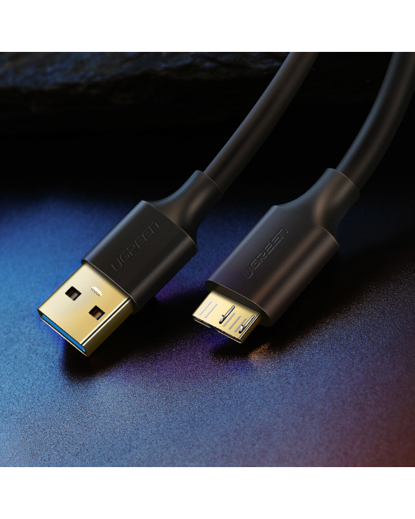 UGREEN US130 | Кабель USB 3.0 - micro USB 3.0 | 0,5 м | черный