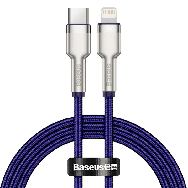 Baseus Cafule Series Metal Data USB Type C - Lightning Cable Power Delivery 20 W 1 m violet (CATLJK-A05)