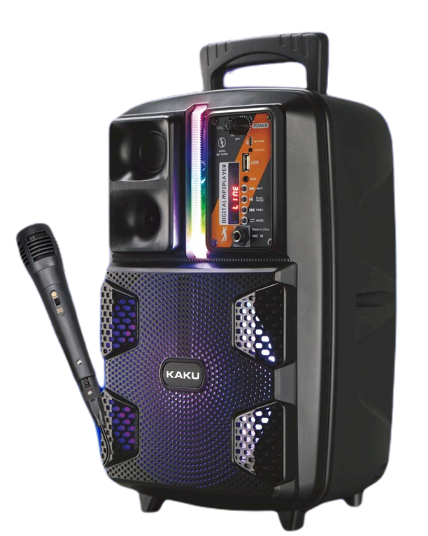 Портативная колонка KAKU KSC-475 Karaoke 10W / 1800mAh / микрофон черная