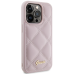 Guess GUHCP15XPSQSQSP iPhone 15 Pro Max 6.7" różowy|pink жесткий чехол стеганый металлический логотип