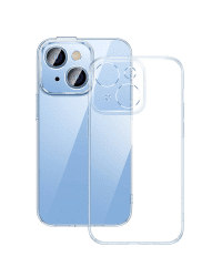Baseus Crystal Transparent Case and Tempered Glass set for iPhone 14
