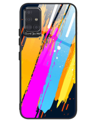 Fusion Color Glass Back Case Силиконовый чехол для Samsung A515 Galaxy A51 (Desing 3)