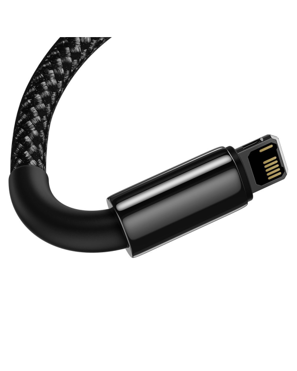 Baseus Tungsten Gold Cable USB to iP 2.4A 1m (черный)