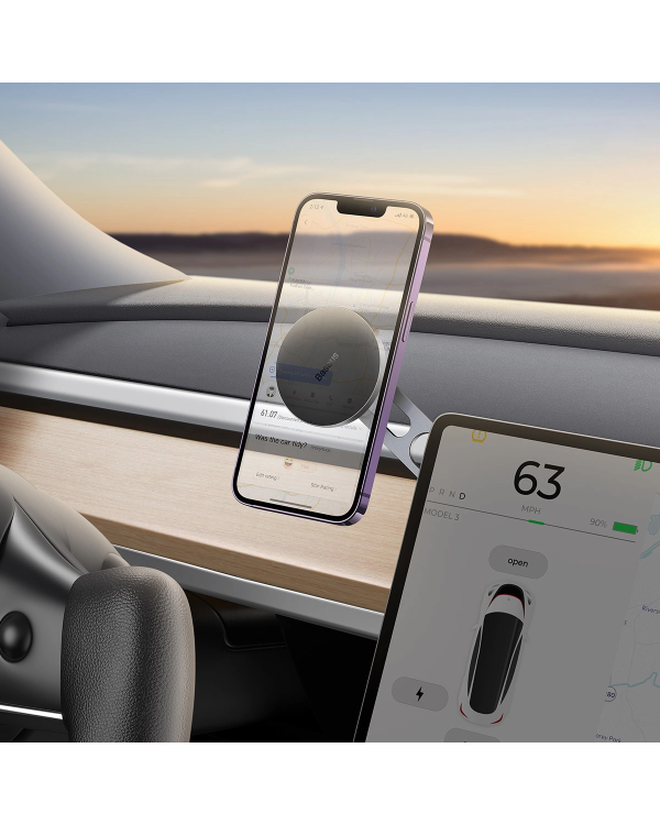 Baseus T-Space magnetic car holder for the cockpit - silver