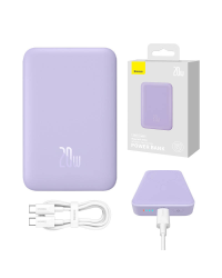 Powerbank Baseus Magnetic Mini 10000mAh 20W MagSafe (фиолетовый)