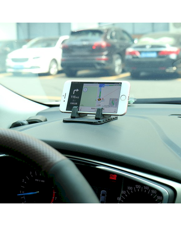 Silicone Car Phone Holder Dashboard Desktop Stand black