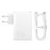 Baseus GaN5 Pro wall charger 2xUSB-C + USB, 140W (white)