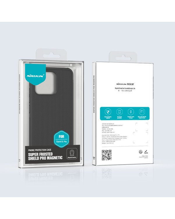Дополнительное изображение книги «Nillkin Super Frosted PRO Magnetic Back Cover for Xiaomi 13 Pro Black»