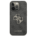 Guess GUHCP13X4GMGGR iPhone 13 Pro Max 6.7" серый жесткий чехол 4G Большой металлический логотип