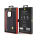 Дополнительное изображение книги «Ferrari PU Leather Carbon Vertical Red Line Case for iPhone 15 Pro Black»