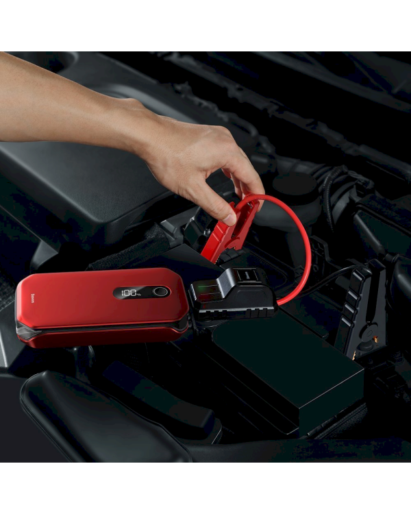 Baseus Power Starter Super Energy Car Jump Starter 12000 mAh 12 V (1000 A / 600 A) red (CRJS03-09)