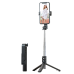 Selfie Stick MINI - со съемным пультом дистанционного управления Bluetooth и штативом - P20S BLACK