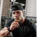 Elastic fabric headband for running fitness black