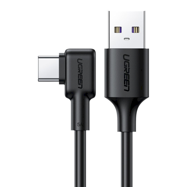 Ugreen elbow USB - USB Typ C cable 5 A Quick Charge 3.0 SCP FCP 1 m black (60780 US307)