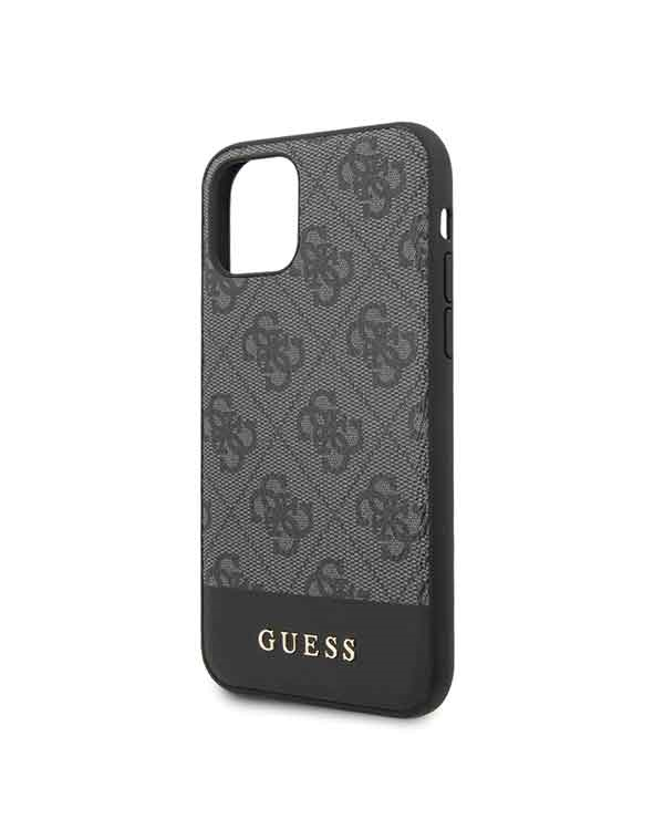 GUHCN61G4GLGR Чехол Guess 4G Stripe для iPhone 11 серый
