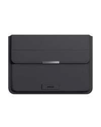 Кожаный чехол INVZI | Обложка с функцией подставки для MacBook Pro|Air 13"|14" (черный)